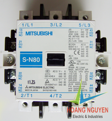 Contactors Mitsubishi S-N125-AC100V